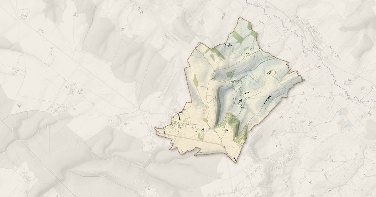 Portrait cartographique de Fresles : relief, eau, forêts, bâti et voies, calculés à partir des données de l'IGN