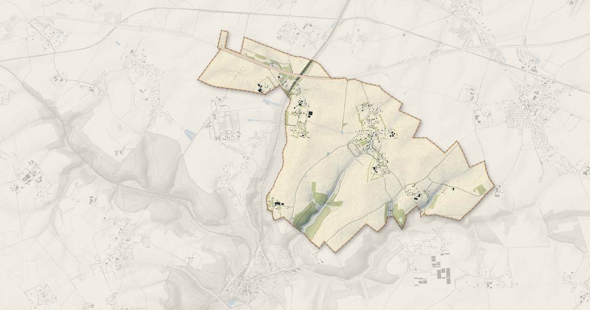 Portrait cartographique de Frichemesnil : relief, eau, forêts, bâti et voies, calculés à partir des données de l'IGN