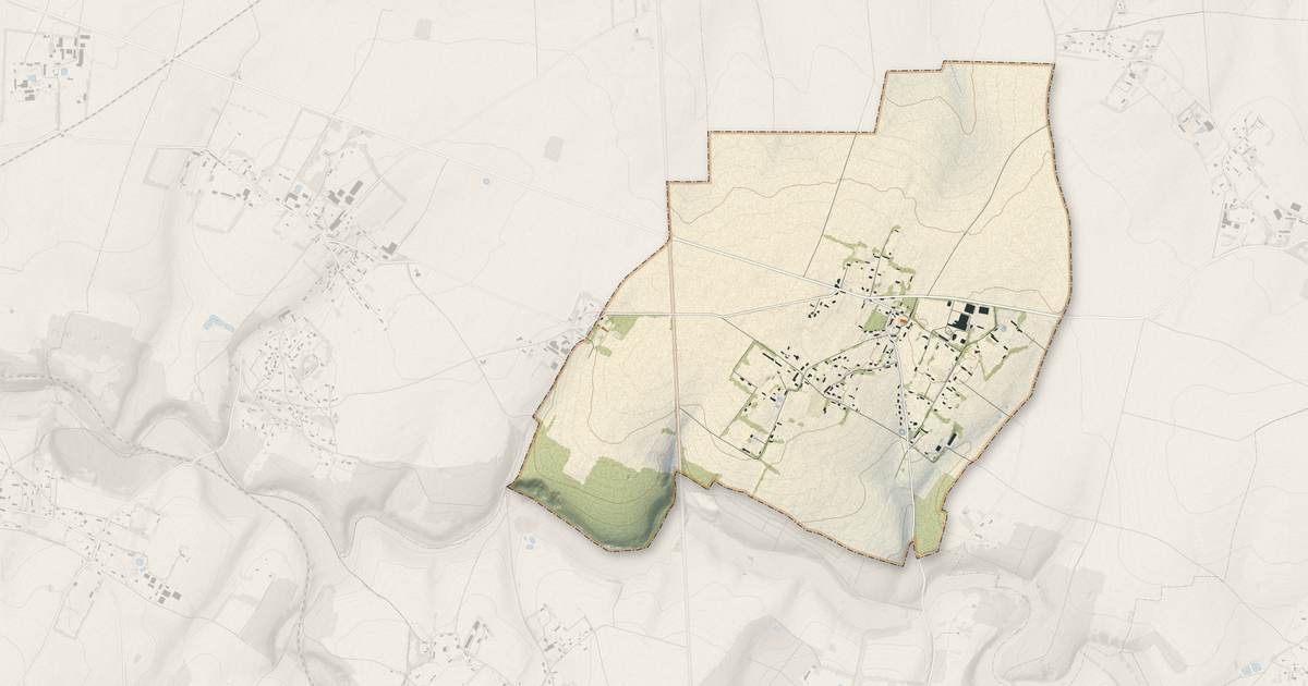 Portrait cartographique de Fultot : relief, eau, forêts, bâti et voies, calculés à partir des données de l'IGN