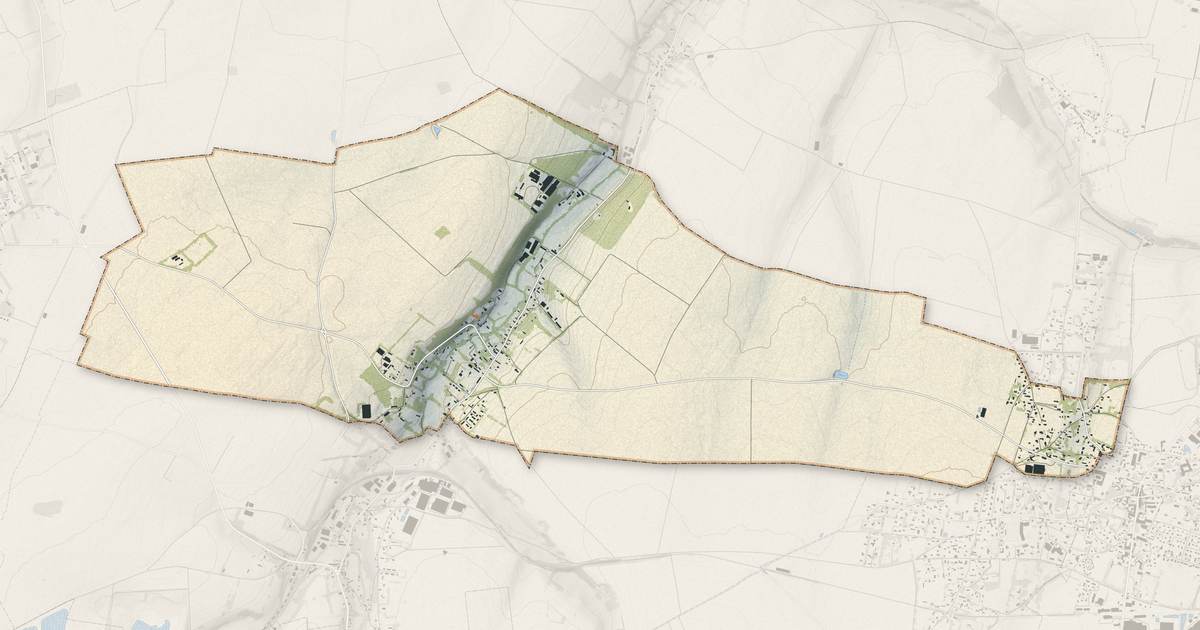 Portrait cartographique de La Gaillarde : relief, eau, forêts, bâti et voies, calculés à partir des données de l'IGN