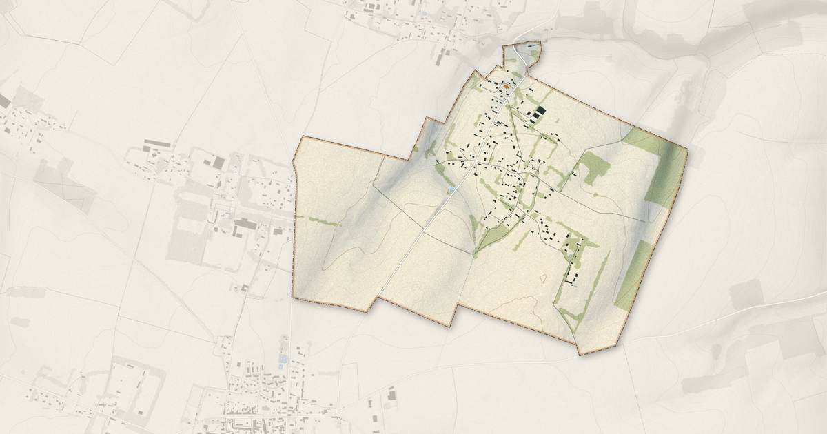 Portrait cartographique de Gonnetot : relief, eau, forêts, bâti et voies, calculés à partir des données de l'IGN