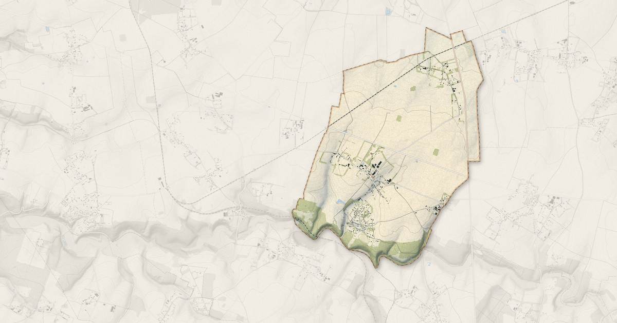 Portrait cartographique de Hautot-l'Auvray : relief, eau, forêts, bâti et voies, calculés à partir des données de l'IGN
