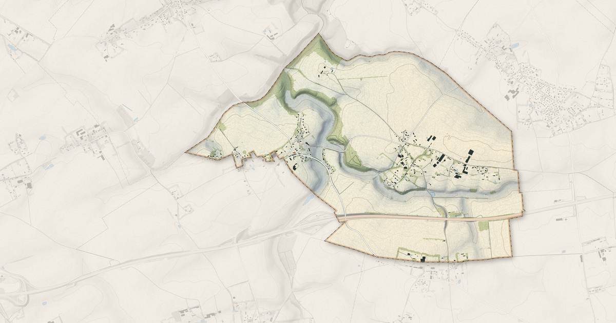 Portrait cartographique de Hautot-le-Vatois : relief, eau, forêts, bâti et voies, calculés à partir des données de l'IGN