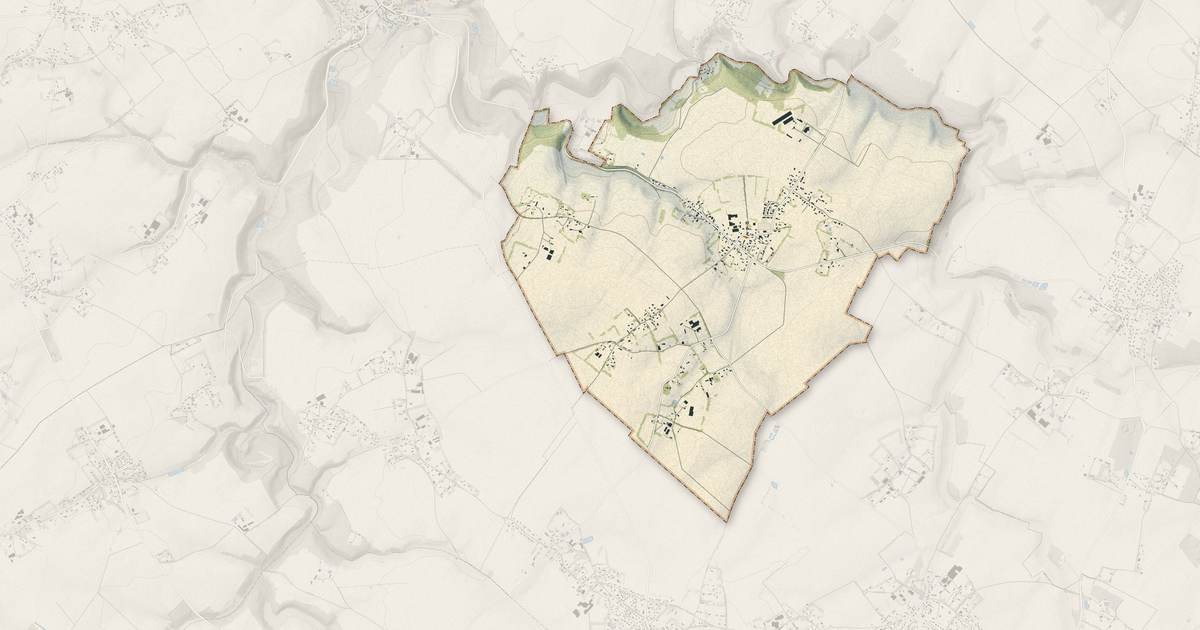 Portrait cartographique de Hautot-Saint-Sulpice : relief, eau, forêts, bâti et voies, calculés à partir des données de l'IGN
