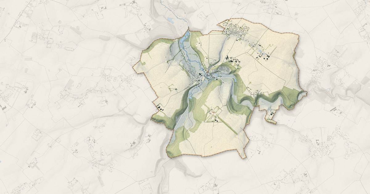 Portrait cartographique de Héricourt-en-Caux : relief, eau, forêts, bâti et voies, calculés à partir des données de l'IGN