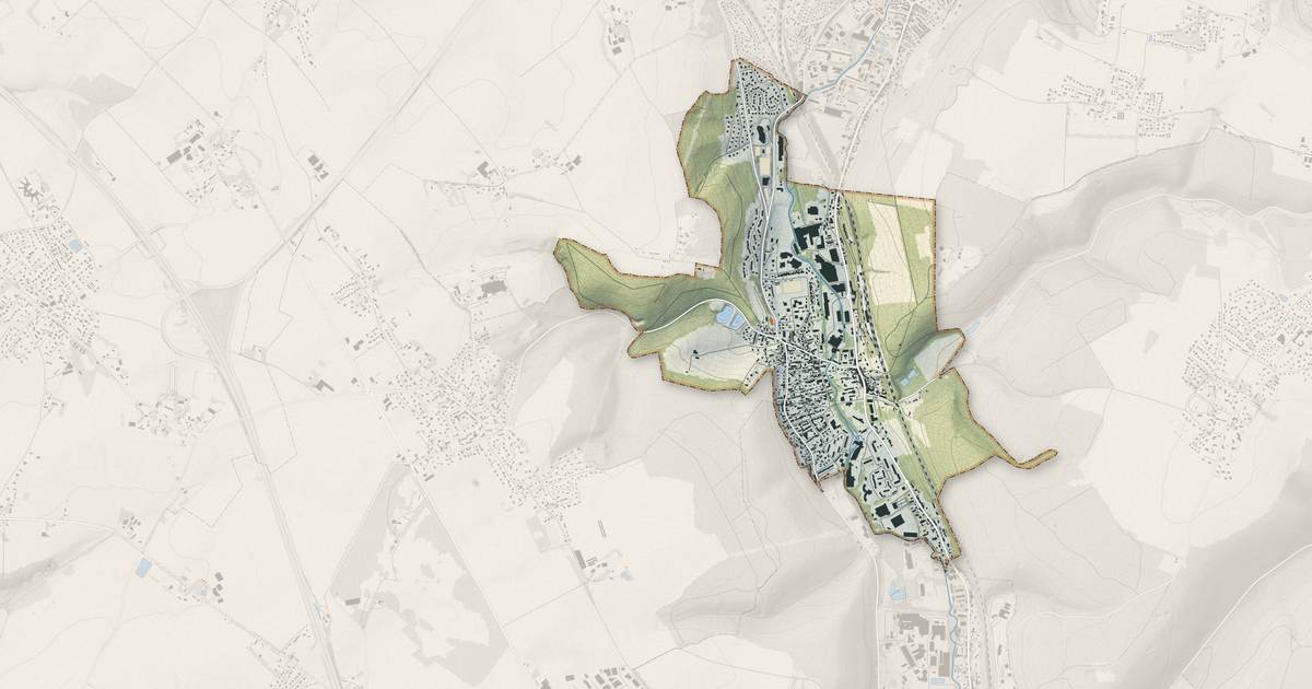 Portrait cartographique de Le Houlme : relief, eau, forêts, bâti et voies, calculés à partir des données de l'IGN