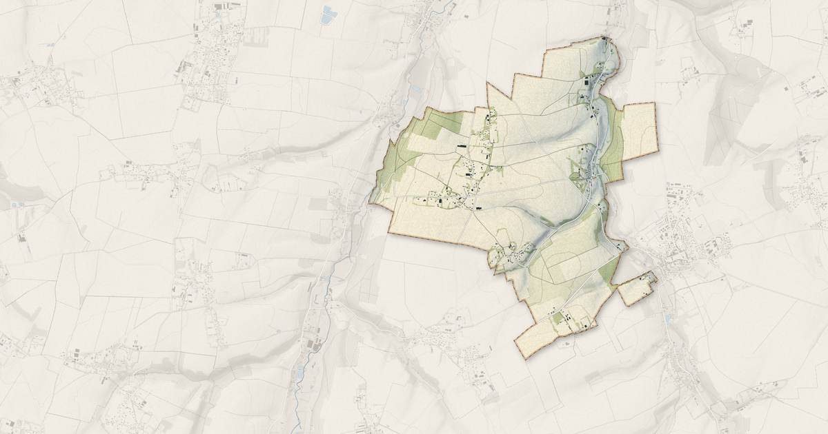 Portrait cartographique de Lammerville : relief, eau, forêts, bâti et voies, calculés à partir des données de l'IGN