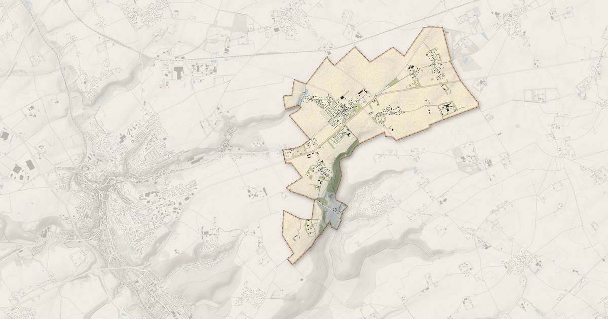 Portrait cartographique de Lanquetot : relief, eau, forêts, bâti et voies, calculés à partir des données de l'IGN