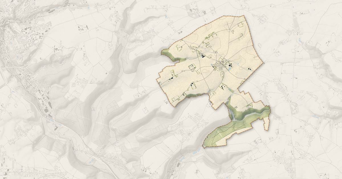 Portrait cartographique de Lintot : relief, eau, forêts, bâti et voies, calculés à partir des données de l'IGN