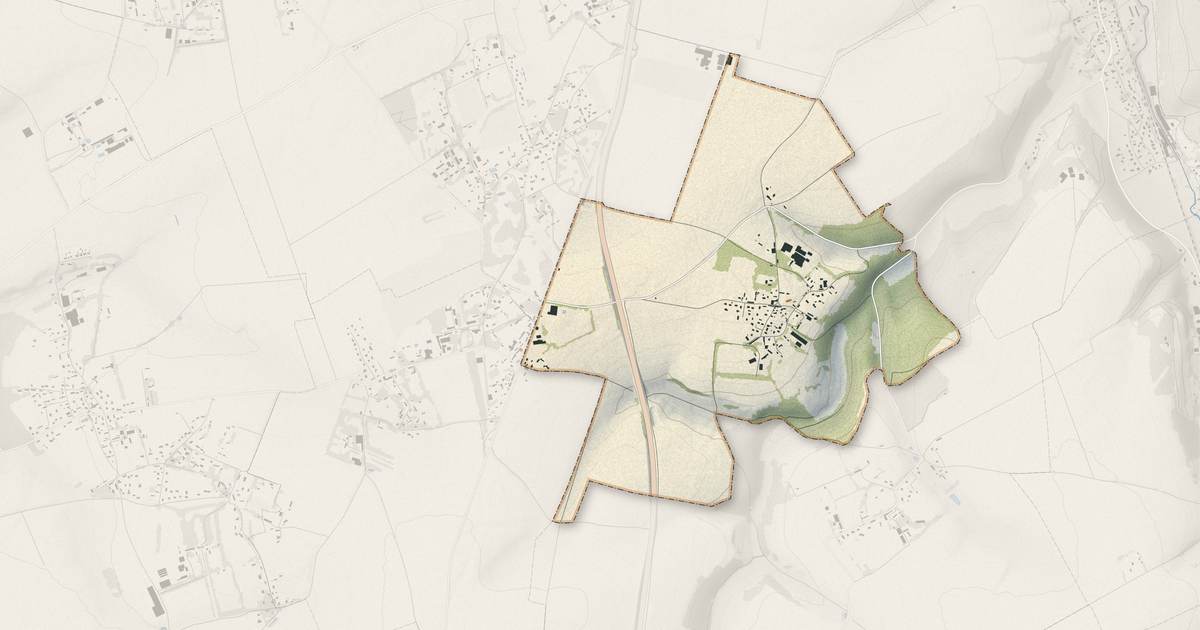 Portrait cartographique de Lintot-les-Bois : relief, eau, forêts, bâti et voies, calculés à partir des données de l'IGN