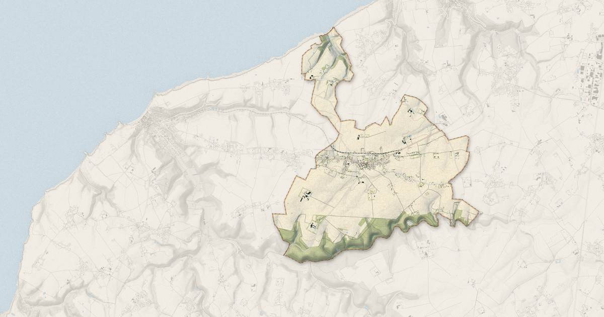 Portrait cartographique de Les Loges : relief, eau, forêts, bâti et voies, calculés à partir des données de l'IGN