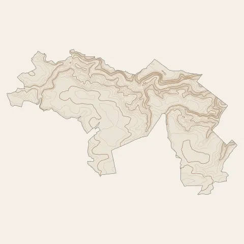 La Londe : courbes de niveau