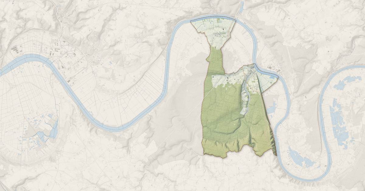 Portrait cartographique de Arelaune-en-Seine : relief, eau, forêts, bâti et voies, calculés à partir des données de l'IGN