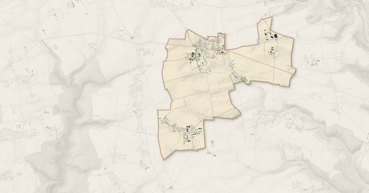 Portrait cartographique de Martainville-Épreville : relief, eau, forêts, bâti et voies, calculés à partir des données de l'IGN