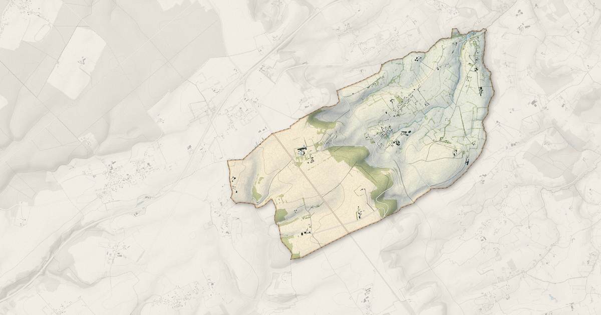 Portrait cartographique de Massy : relief, eau, forêts, bâti et voies, calculés à partir des données de l'IGN