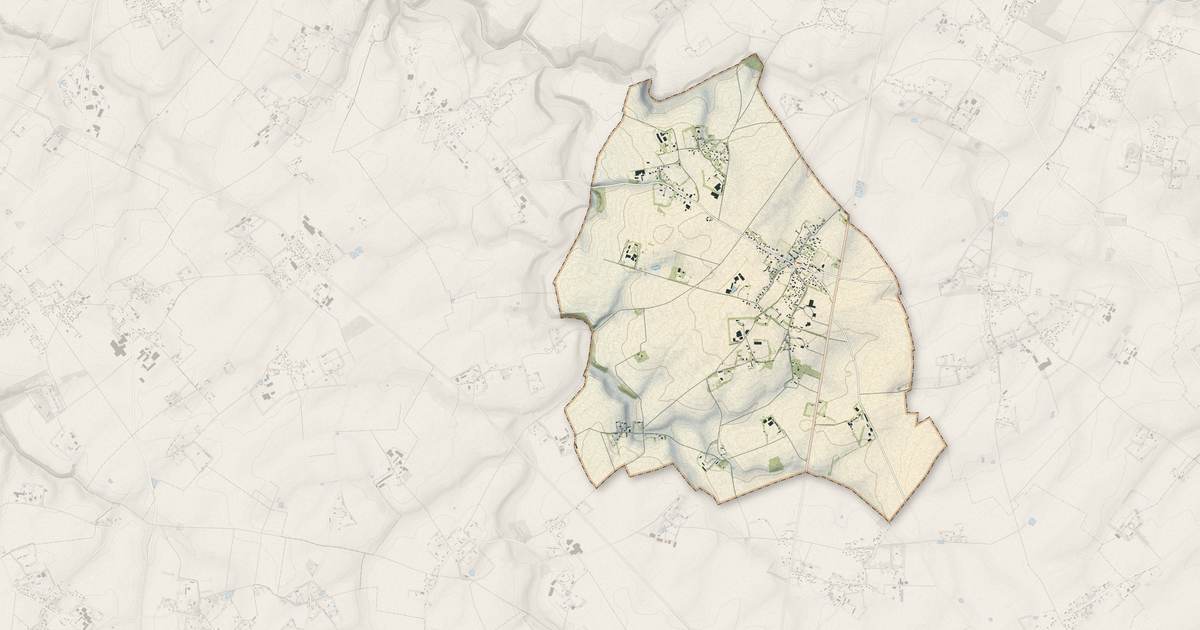 Portrait cartographique de Normanville : relief, eau, forêts, bâti et voies, calculés à partir des données de l'IGN