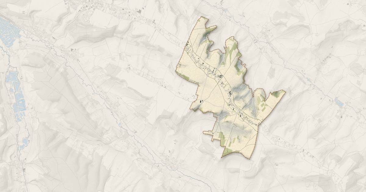 Portrait cartographique de Notre-Dame-d'Aliermont : relief, eau, forêts, bâti et voies, calculés à partir des données de l'IGN