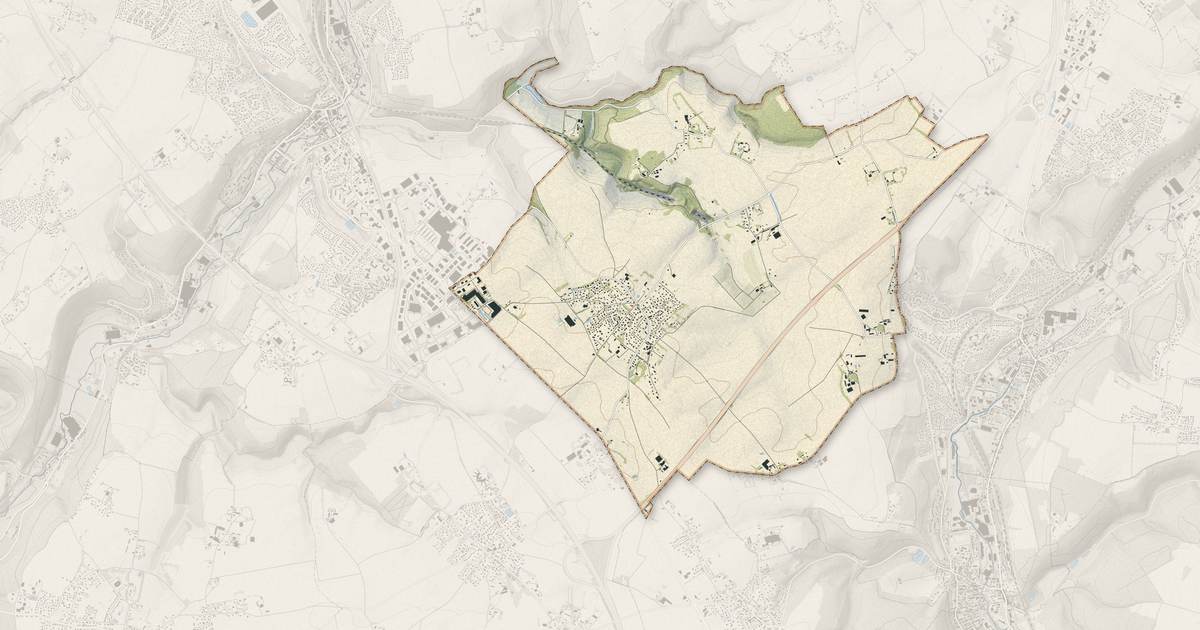 Portrait cartographique de Pissy-Pôville : relief, eau, forêts, bâti et voies, calculés à partir des données de l'IGN