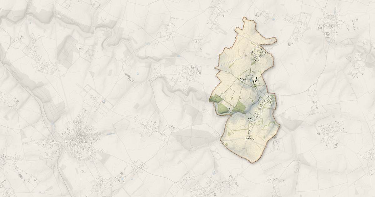 Portrait cartographique de Prétot-Vicquemare : relief, eau, forêts, bâti et voies, calculés à partir des données de l'IGN