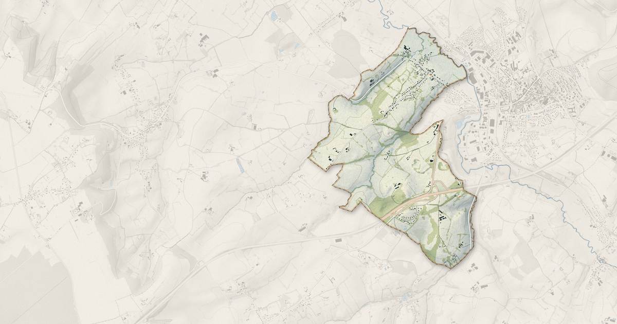 Portrait cartographique de Quièvrecourt : relief, eau, forêts, bâti et voies, calculés à partir des données de l'IGN