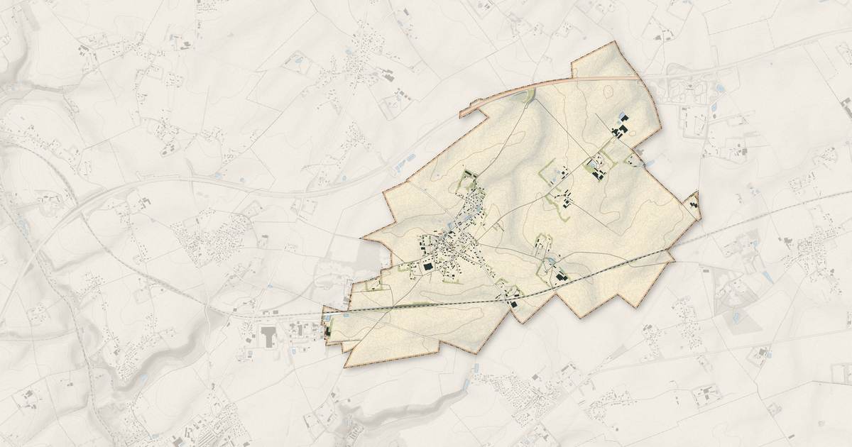 Portrait cartographique de Raffetot : relief, eau, forêts, bâti et voies, calculés à partir des données de l'IGN