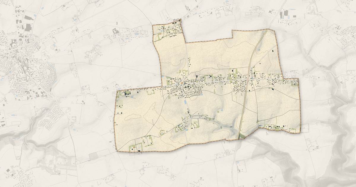 Portrait cartographique de La Remuée : relief, eau, forêts, bâti et voies, calculés à partir des données de l'IGN