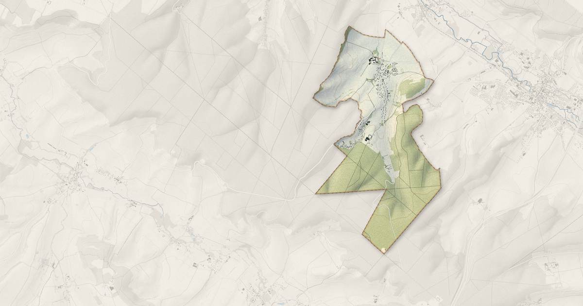Portrait cartographique de Rieux : relief, eau, forêts, bâti et voies, calculés à partir des données de l'IGN