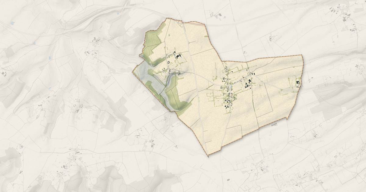 Portrait cartographique de Ronchois : relief, eau, forêts, bâti et voies, calculés à partir des données de l'IGN