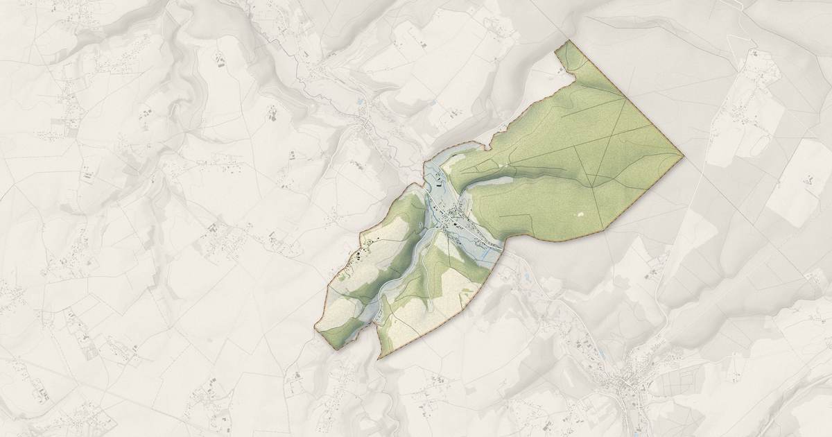 Portrait cartographique de Rosay : relief, eau, forêts, bâti et voies, calculés à partir des données de l'IGN