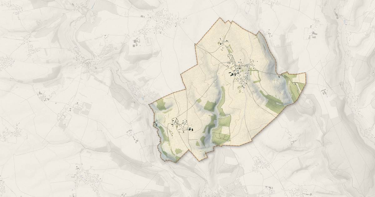 Portrait cartographique de Saint-Aignan-sur-Ry : relief, eau, forêts, bâti et voies, calculés à partir des données de l'IGN