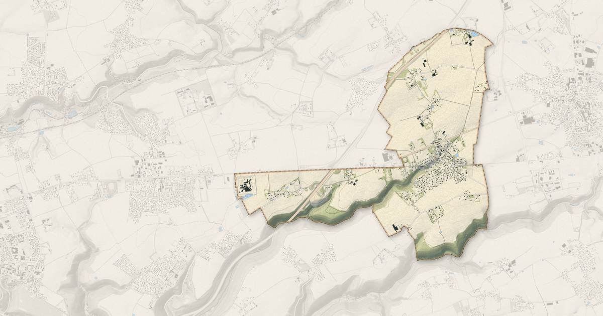 Portrait cartographique de Saint-Aubin-Routot : relief, eau, forêts, bâti et voies, calculés à partir des données de l'IGN