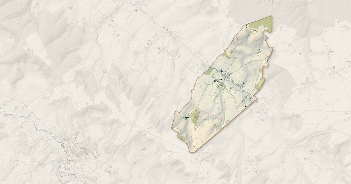 Portrait cartographique de Sainte-Beuve-en-Rivière : relief, eau, forêts, bâti et voies, calculés à partir des données de l'IGN