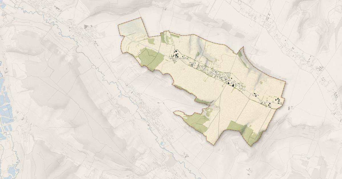 Portrait cartographique de Saint-Jacques-d'Aliermont : relief, eau, forêts, bâti et voies, calculés à partir des données de l'IGN