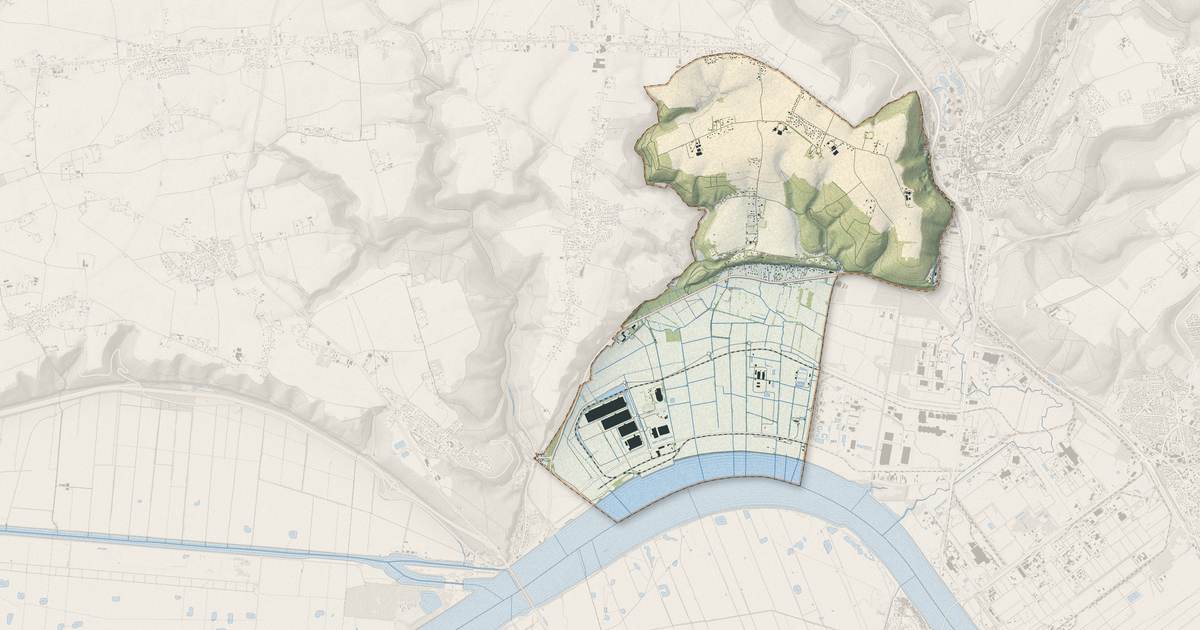 Portrait cartographique de Saint-Jean-de-Folleville : relief, eau, forêts, bâti et voies, calculés à partir des données de l'IGN