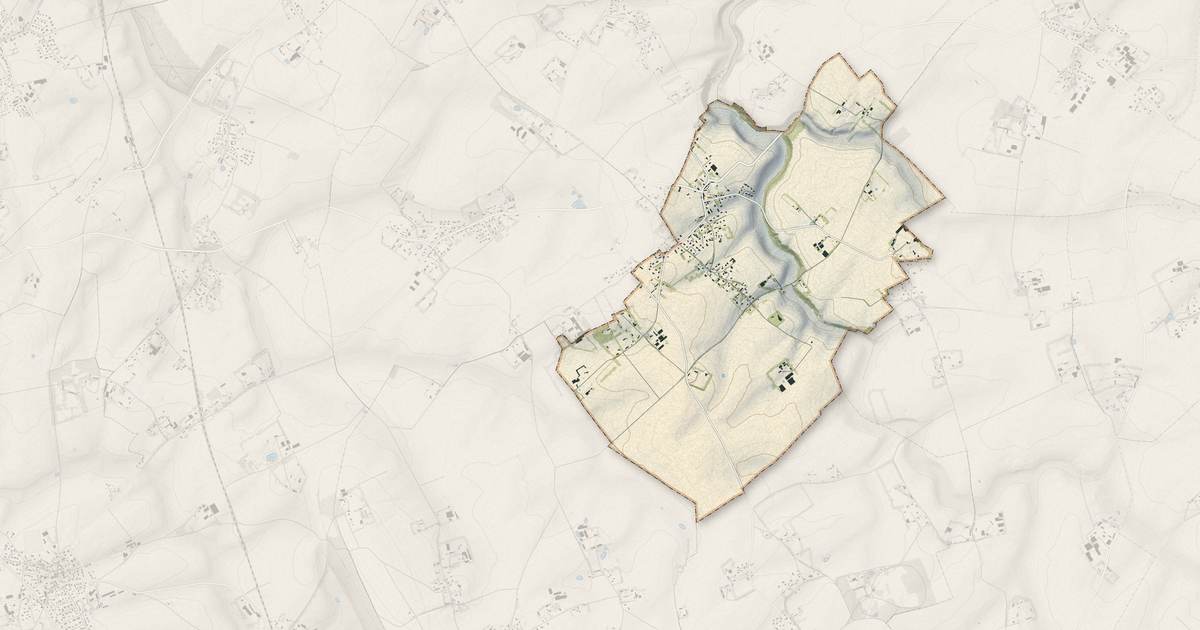 Portrait cartographique de Saint-Maclou-la-Brière : relief, eau, forêts, bâti et voies, calculés à partir des données de l'IGN