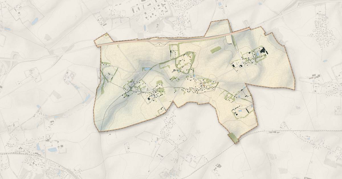 Portrait cartographique de Saint-Martin-aux-Arbres : relief, eau, forêts, bâti et voies, calculés à partir des données de l'IGN
