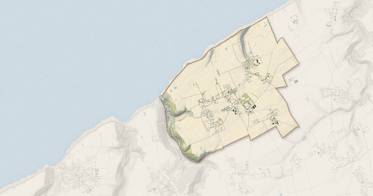Portrait cartographique de Saint-Martin-aux-Buneaux : relief, eau, forêts, bâti et voies, calculés à partir des données de l'IGN