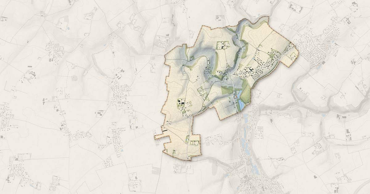 Portrait cartographique de Saint-Martin-du-Bec : relief, eau, forêts, bâti et voies, calculés à partir des données de l'IGN