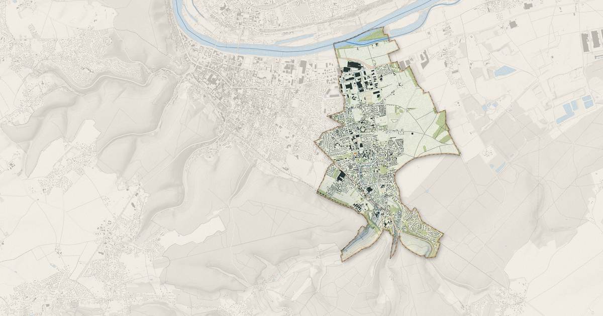 Portrait cartographique de Saint-Pierre-lès-Elbeuf : relief, eau, forêts, bâti et voies, calculés à partir des données de l'IGN