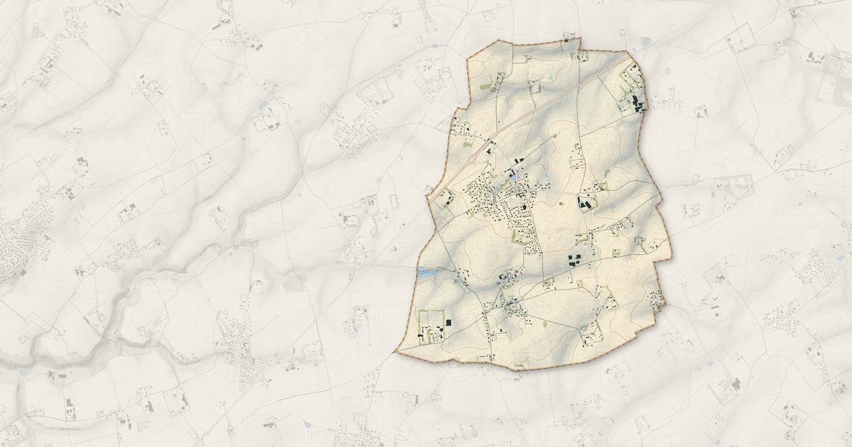 Portrait cartographique de Saint-Sauveur-d'Émalleville : relief, eau, forêts, bâti et voies, calculés à partir des données de l'IGN