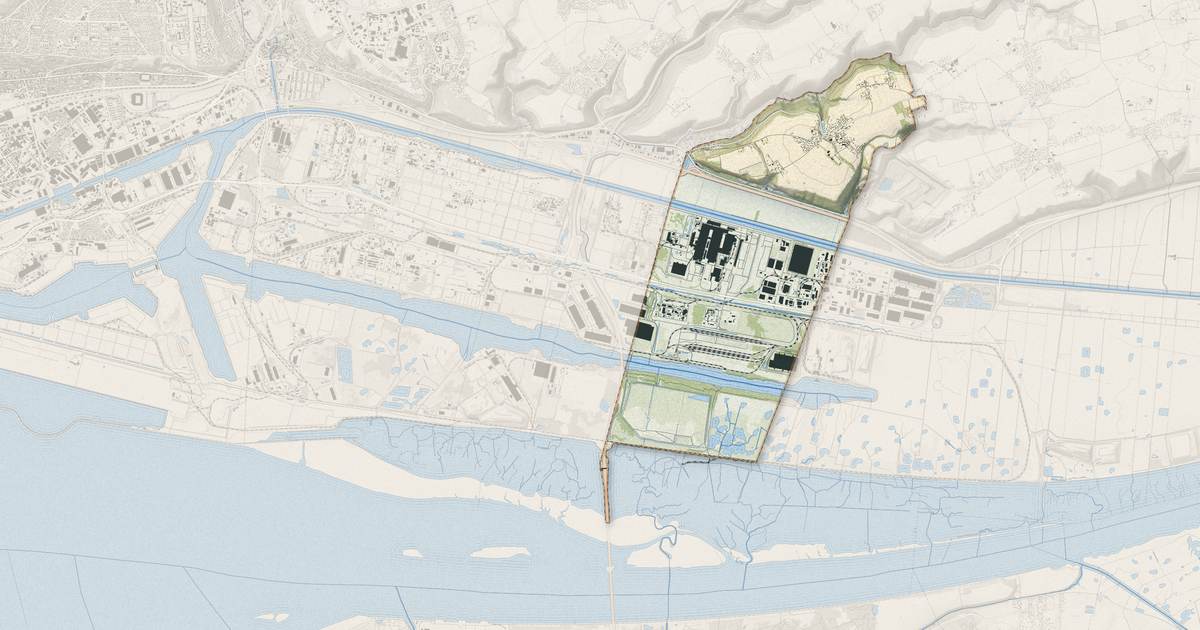 Portrait cartographique de Sandouville : relief, eau, forêts, bâti et voies, calculés à partir des données de l'IGN