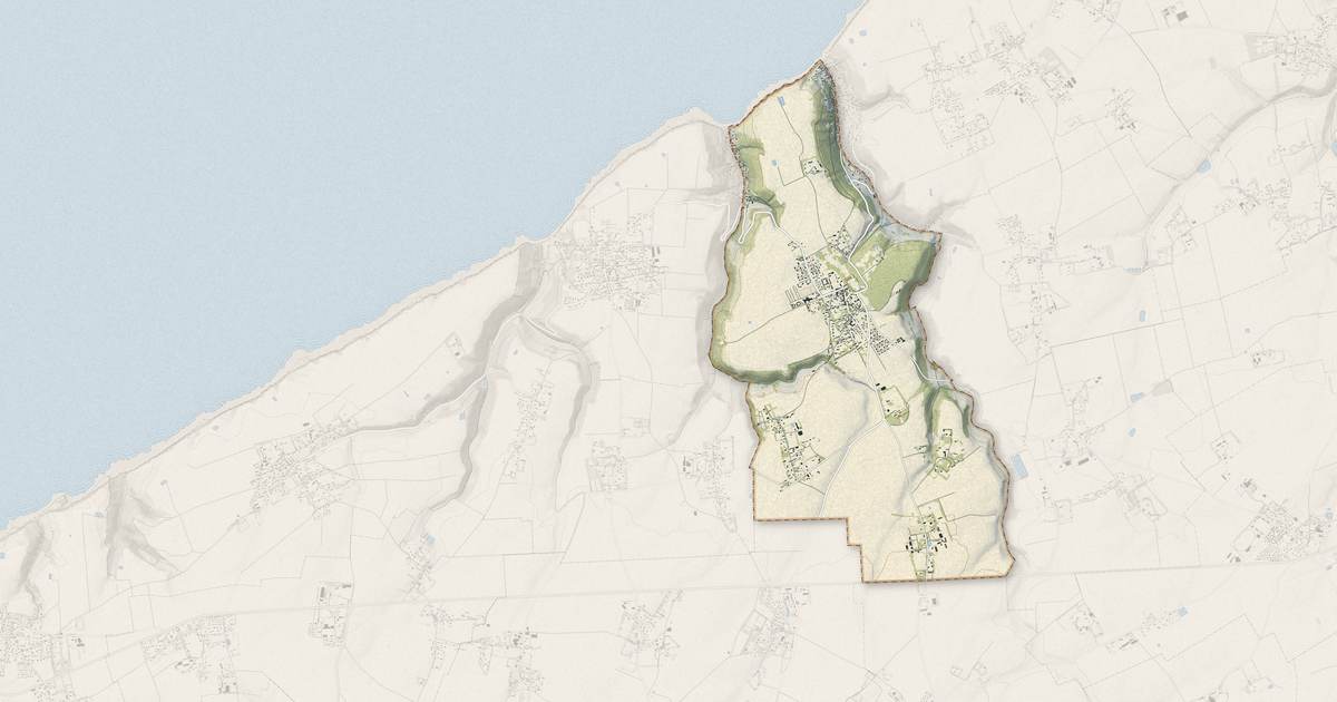 Portrait cartographique de Sassetot-le-Mauconduit : relief, eau, forêts, bâti et voies, calculés à partir des données de l'IGN