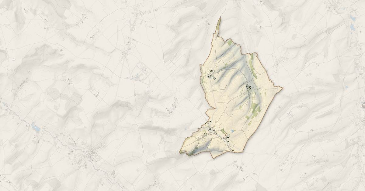 Portrait cartographique de Smermesnil : relief, eau, forêts, bâti et voies, calculés à partir des données de l'IGN