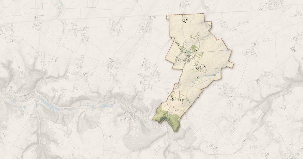 Portrait cartographique de Theuville-aux-Maillots : relief, eau, forêts, bâti et voies, calculés à partir des données de l'IGN