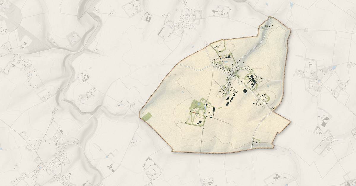 Portrait cartographique de Tocqueville-les-Murs : relief, eau, forêts, bâti et voies, calculés à partir des données de l'IGN