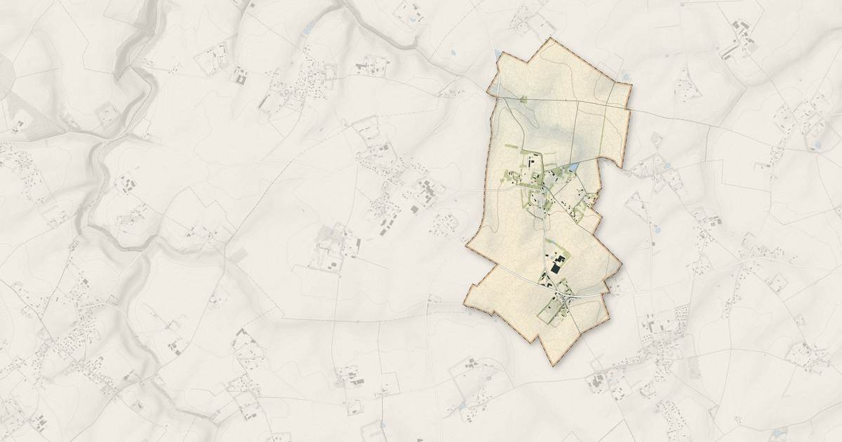 Portrait cartographique de Trémauville : relief, eau, forêts, bâti et voies, calculés à partir des données de l'IGN