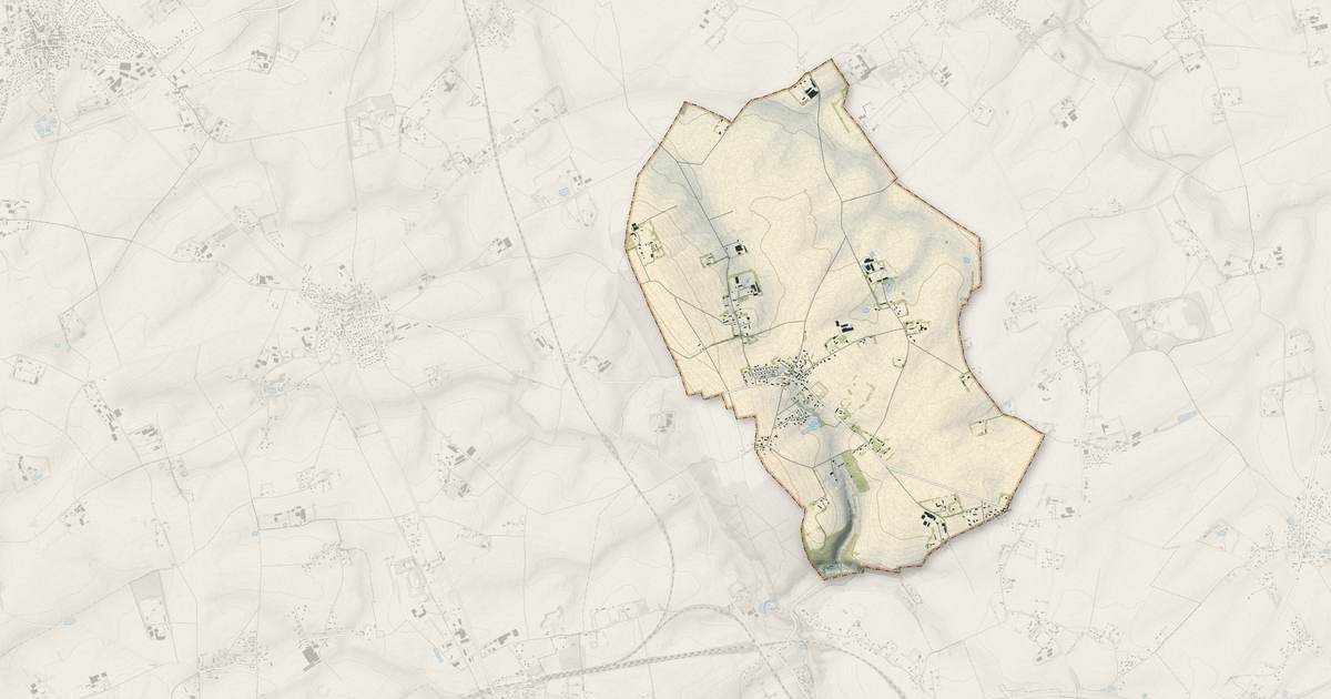Portrait cartographique de Vattetot-sous-Beaumont : relief, eau, forêts, bâti et voies, calculés à partir des données de l'IGN