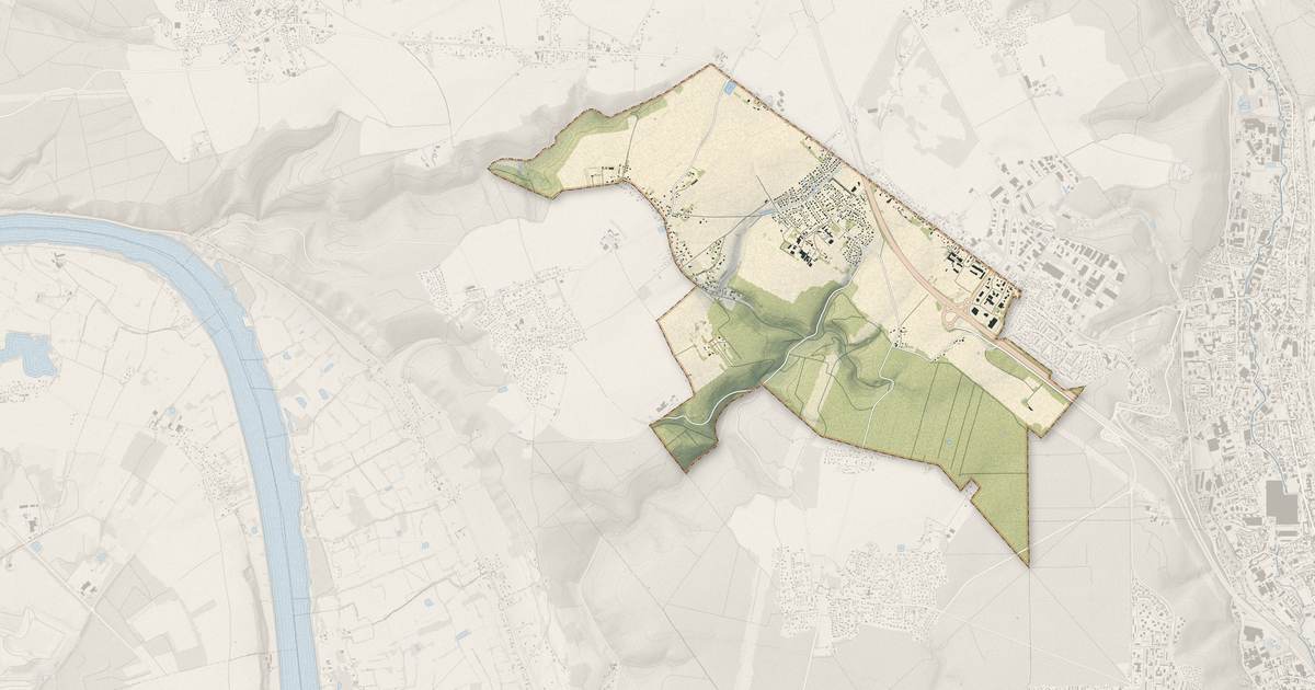 Portrait cartographique de La Vaupalière : relief, eau, forêts, bâti et voies, calculés à partir des données de l'IGN