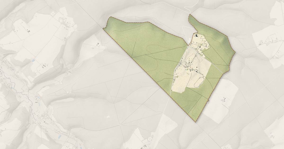 Portrait cartographique de Ventes-Saint-Rémy : relief, eau, forêts, bâti et voies, calculés à partir des données de l'IGN