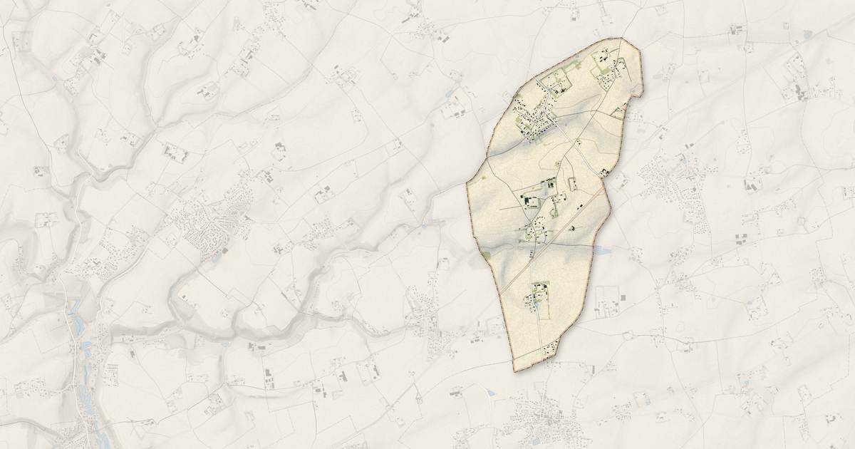 Portrait cartographique de Vergetot : relief, eau, forêts, bâti et voies, calculés à partir des données de l'IGN